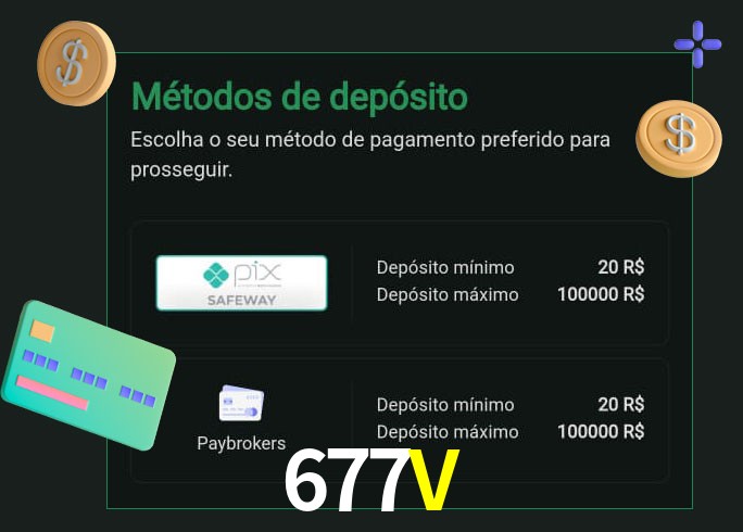 O cassino 677Vbet oferece uma grande variedade de métodos de pagamento